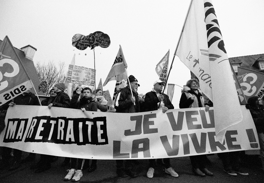 Marche contre la réforme des retraites - Lannion