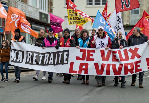 Marche contre la réforme des retraites - Lannion
